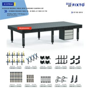 3D Extreme Welding Table with Standard Clamping Set - WELDPACK2010