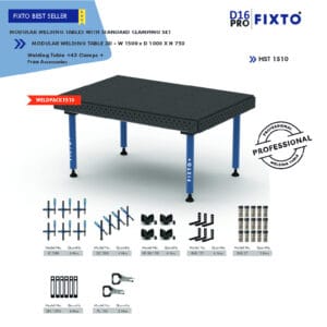 Modular Welding Table with Standard Clamping Set - WELDPACK1510