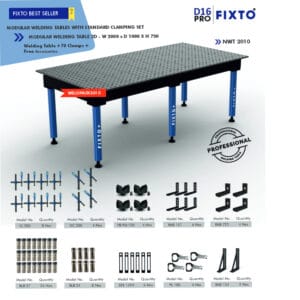Modular Welding Table with Standard Clamping Set - WELDPACK2010