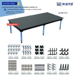 Modular Welding Table with Standard Clamping Set - WELDPACK3015